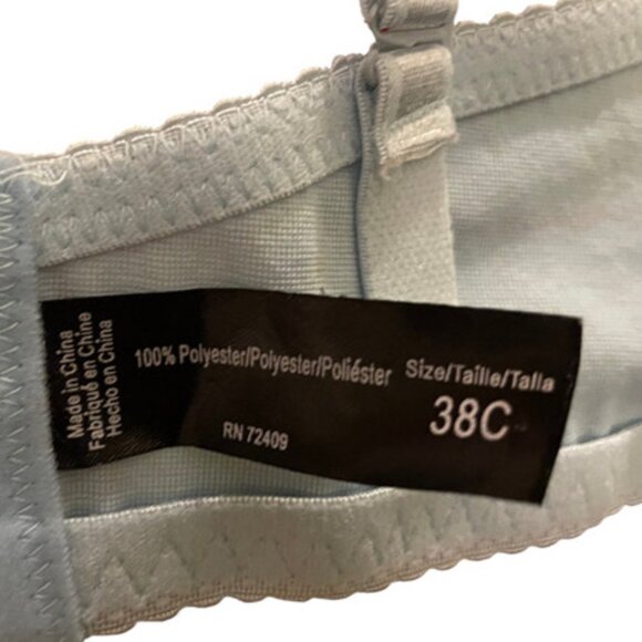 New baby blue Bra 38C with removable/adjustable straps - Picture 5 of 5